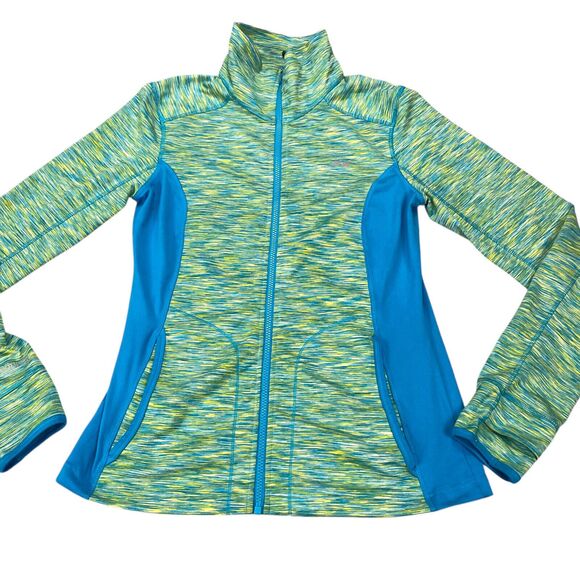 Koppen Jacket Womens M Neon Green Colorblock Performance Stretch Athleisure - Picture 9 of 16